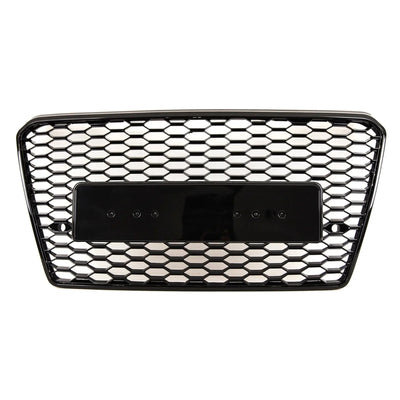 Fits Audi A7 S7 2010-2014 Front Bumper Grille RS7 Style Honeycomb Gloss Black - tradevehicleparts.co.uk