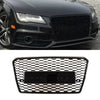 Fits Audi A7 S7 2010-2014 Front Bumper Grille Sport Honeycomb Gloss Black thumbnail