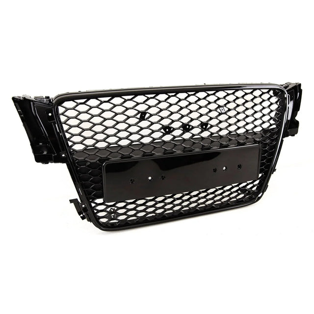 Fits Audi A5 S5 2007-2012 Front Main Grille Gloss Black Sport Honeycomb Badgeless - image 4