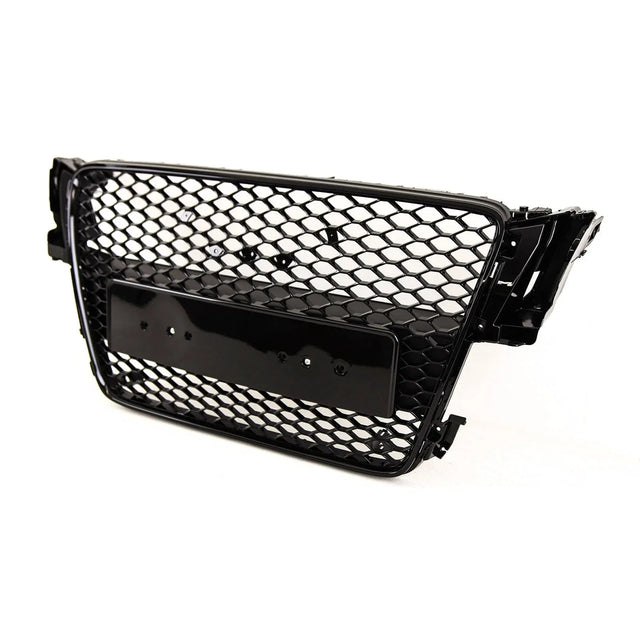 Fits Audi A5 S5 2007-2012 Front Main Grille Gloss Black Sport Honeycomb Badgeless - image 3