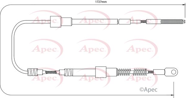 Apec Handbrake Cable CAB1020 - image 2