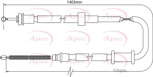 Apec Handbrake Cable CAB1116 - image 2