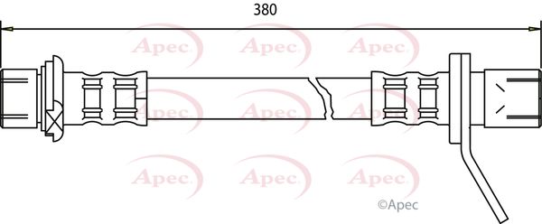 Apec Brake Hose HOS3009 - image 2