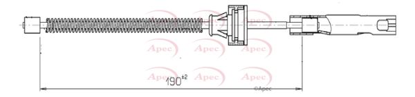 Apec Handbrake Cable CAB1683 - image 2