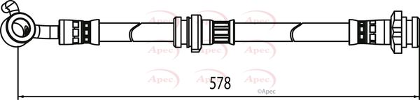 Apec Brake Hose HOS4051 - image 2