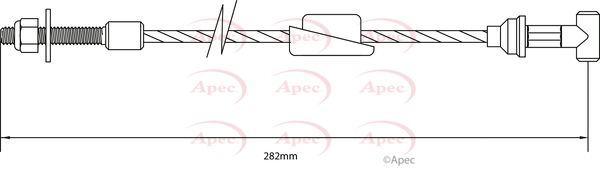 Apec Handbrake Cable CAB1134 - image 2