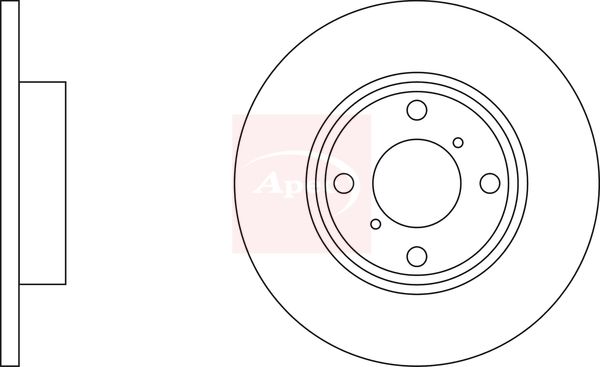 Apec Brake Disc DSK2110 - image 3