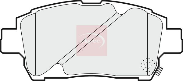 Apec Brake Pads Set PAD1116 - image 2