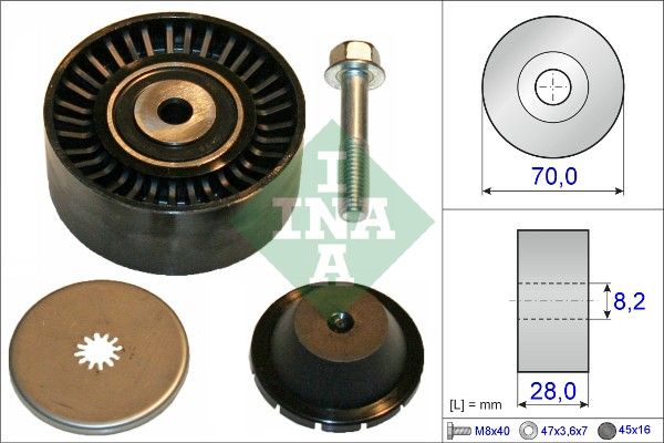 INA Drive Belt Deflection Guide Pulley 532060010 - image 2
