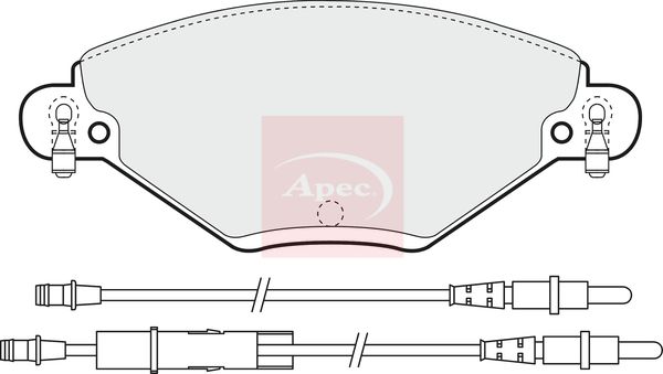 Apec Brake Pads Set PAD1259 - image 2