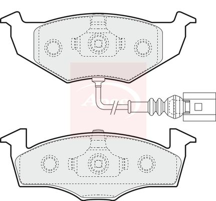 Apec Brake Pads Set PAD1406 - image 2