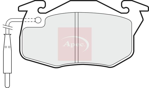 Apec Brake Pads Set PAD713 - image 2