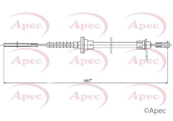 Apec Clutch Cable CAB5027 - image 2