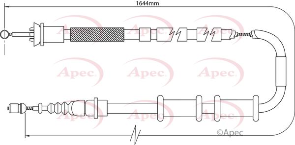 Apec Handbrake Cable CAB1008 - image 2