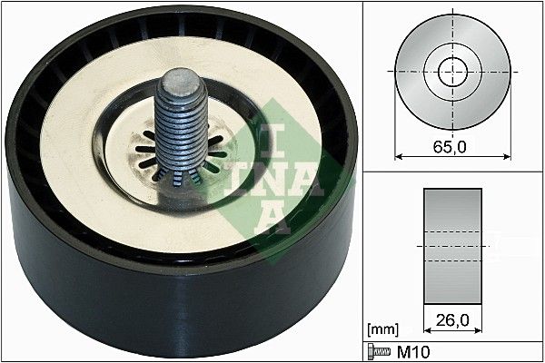 INA Drive Belt Deflection Guide Pulley 532073610 - image 2