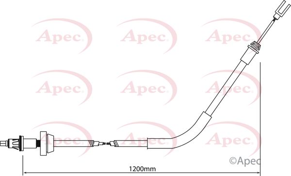 Apec Handbrake Cable CAB1193 - image 2