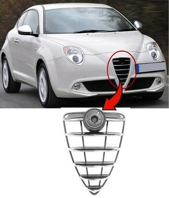 Fits Alfa Romeo Mito 2009-2016 Front Main Centre Grille Chrome - tradevehicleparts.co.uk