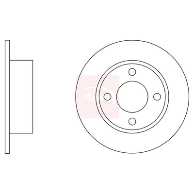 Apec Brake Disc DSK155