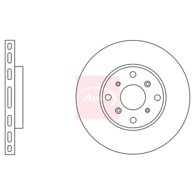Apec Brake Disc DSK2027