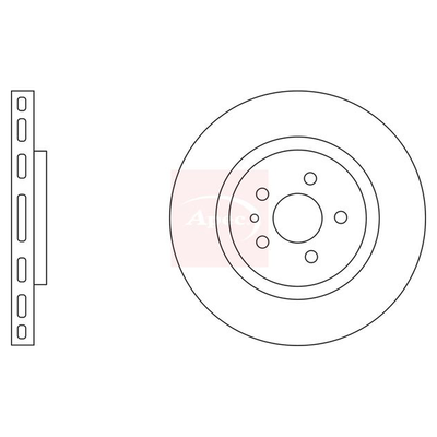 Apec Brake Disc DSK2028