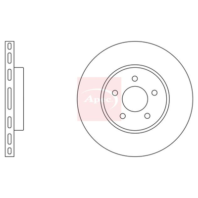 Apec Brake Disc DSK2034