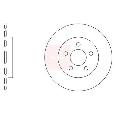 Apec Brake Disc DSK2037