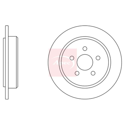 Apec Brake Disc DSK2038