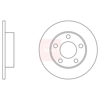 Apec Brake Disc DSK2052
