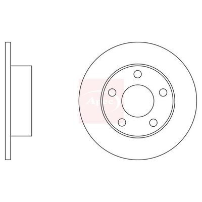 Apec Brake Disc DSK2053