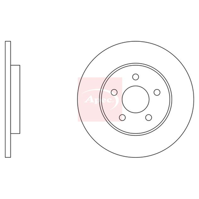 Apec Brake Disc DSK2058
