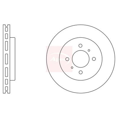 Apec Brake Disc DSK2064