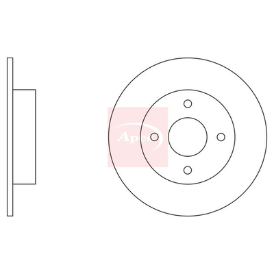 Apec Brake Disc DSK2162