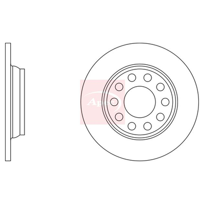Apec Brake Disc DSK2164