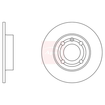 Apec Brake Disc DSK2165
