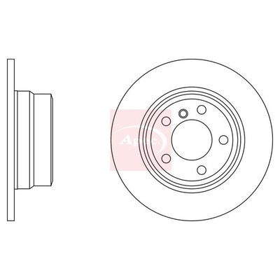 Apec Brake Disc DSK2172
