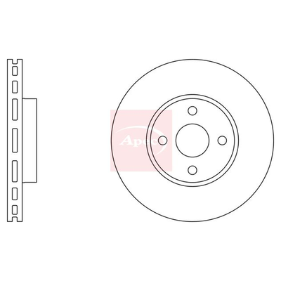 Apec Brake Disc DSK2222