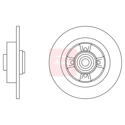 Apec Brake Disc DSK2233