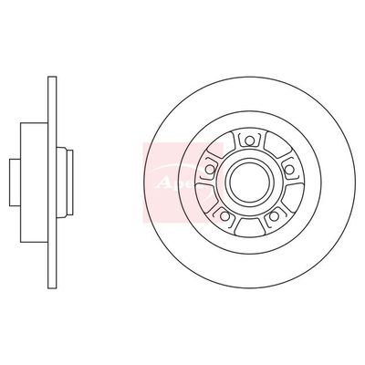 Apec Brake Disc DSK2234
