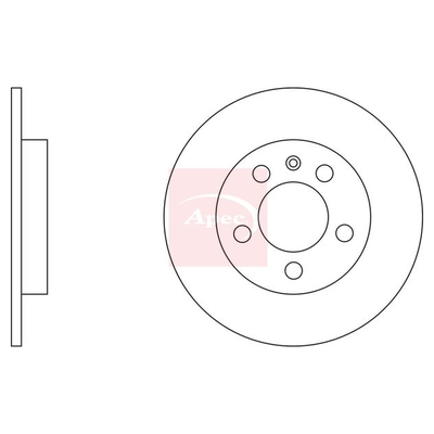 Apec Brake Disc DSK2239