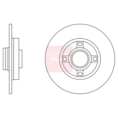 Apec Brake Disc DSK2288