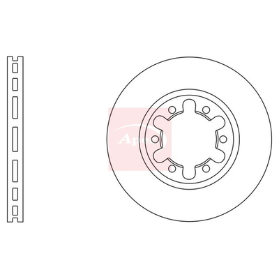 Apec Brake Disc DSK2316