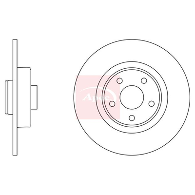 Apec Brake Disc DSK2326