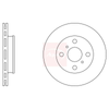 Apec Brake Disc DSK238 thumbnail