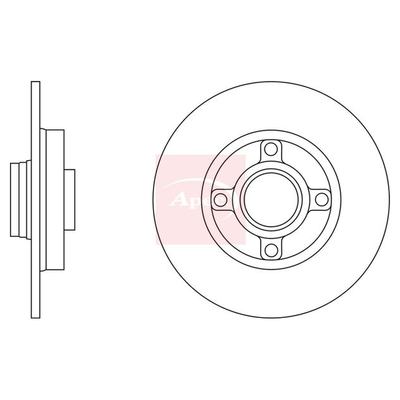 Apec Brake Disc DSK2444