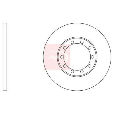 Apec Brake Disc DSK2527