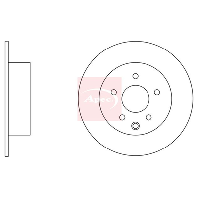 Apec Brake Disc DSK2555