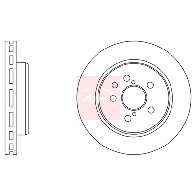 Apec Brake Disc DSK2558