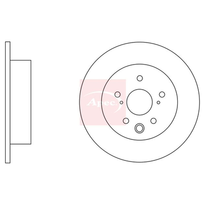 Apec Brake Disc DSK2560