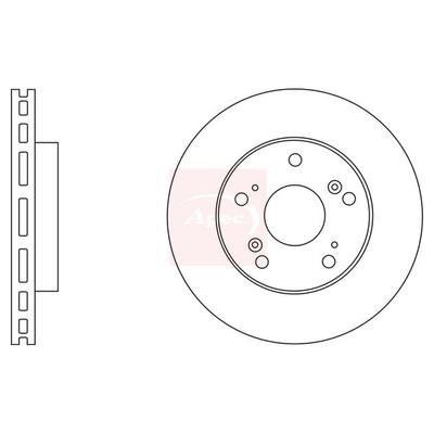 Apec Brake Disc DSK2574