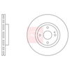 Apec Brake Disc DSK2578 thumbnail